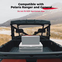 KEMIMOTO installed in UTV bed showing secure attachment for cargo