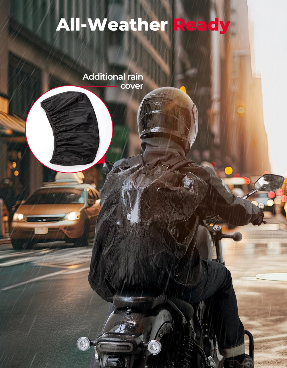 KEMIMOTO internal organization pockets keep gadgets and cables tidy