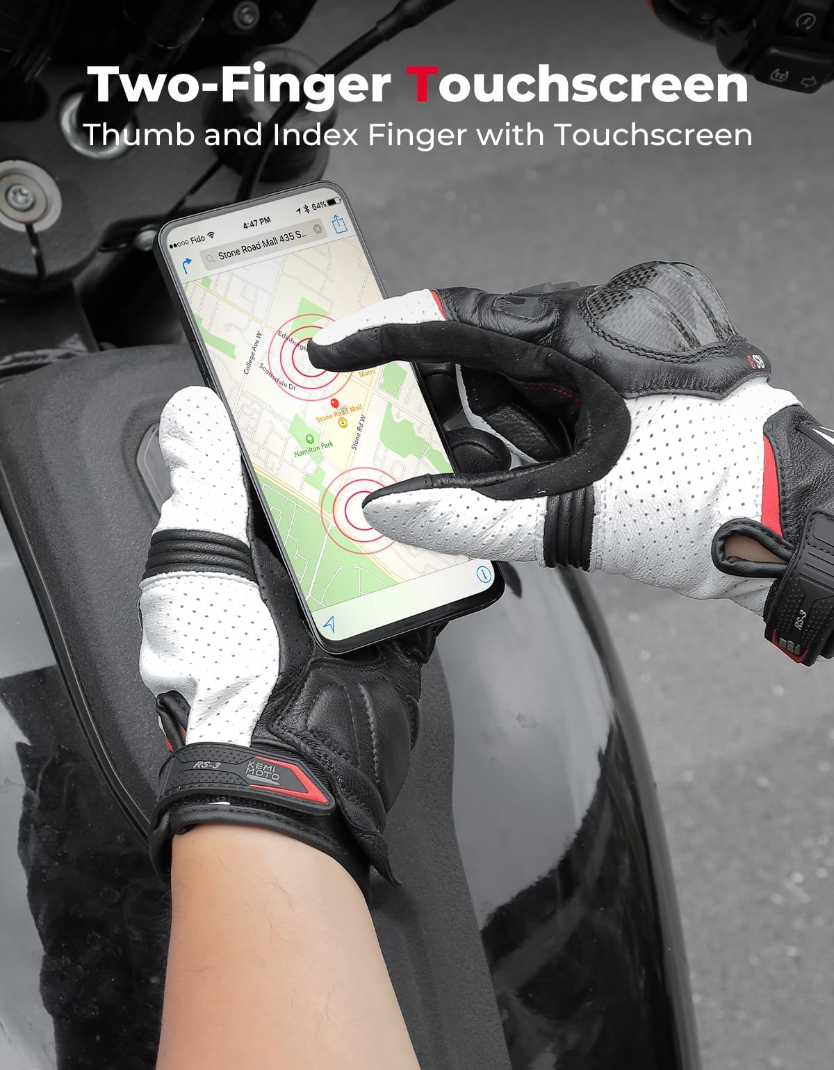 KEMIMOTO close-up of carbon-fiber knuckle shell for impact defense