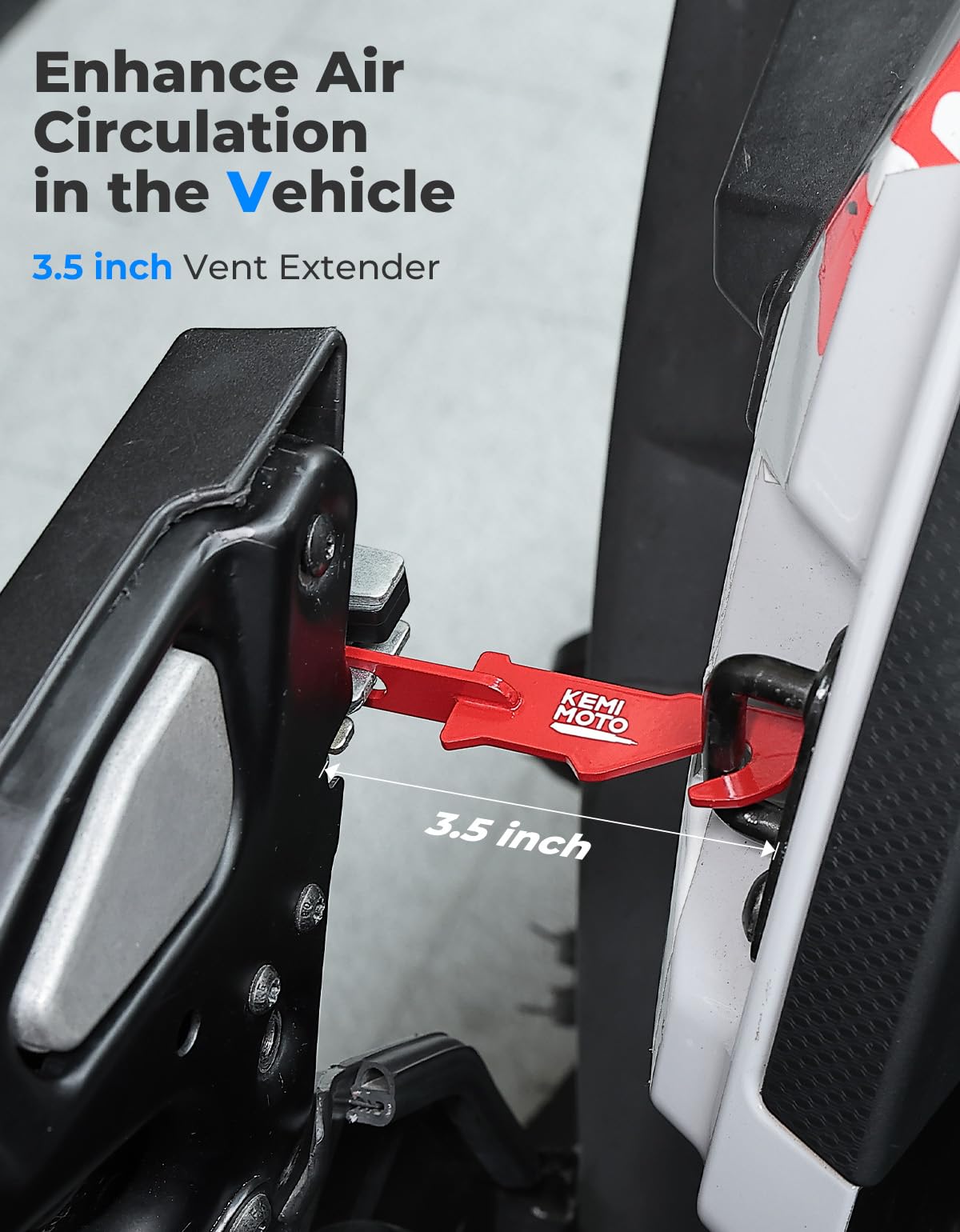 KEMIMOTO installed latch on Polaris RZR showing secure door fastening benefit