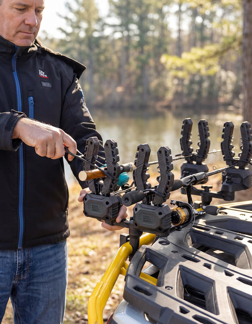 KEMIMOTO on hunting trail lifestyle shot illustrating dependable outdoor use