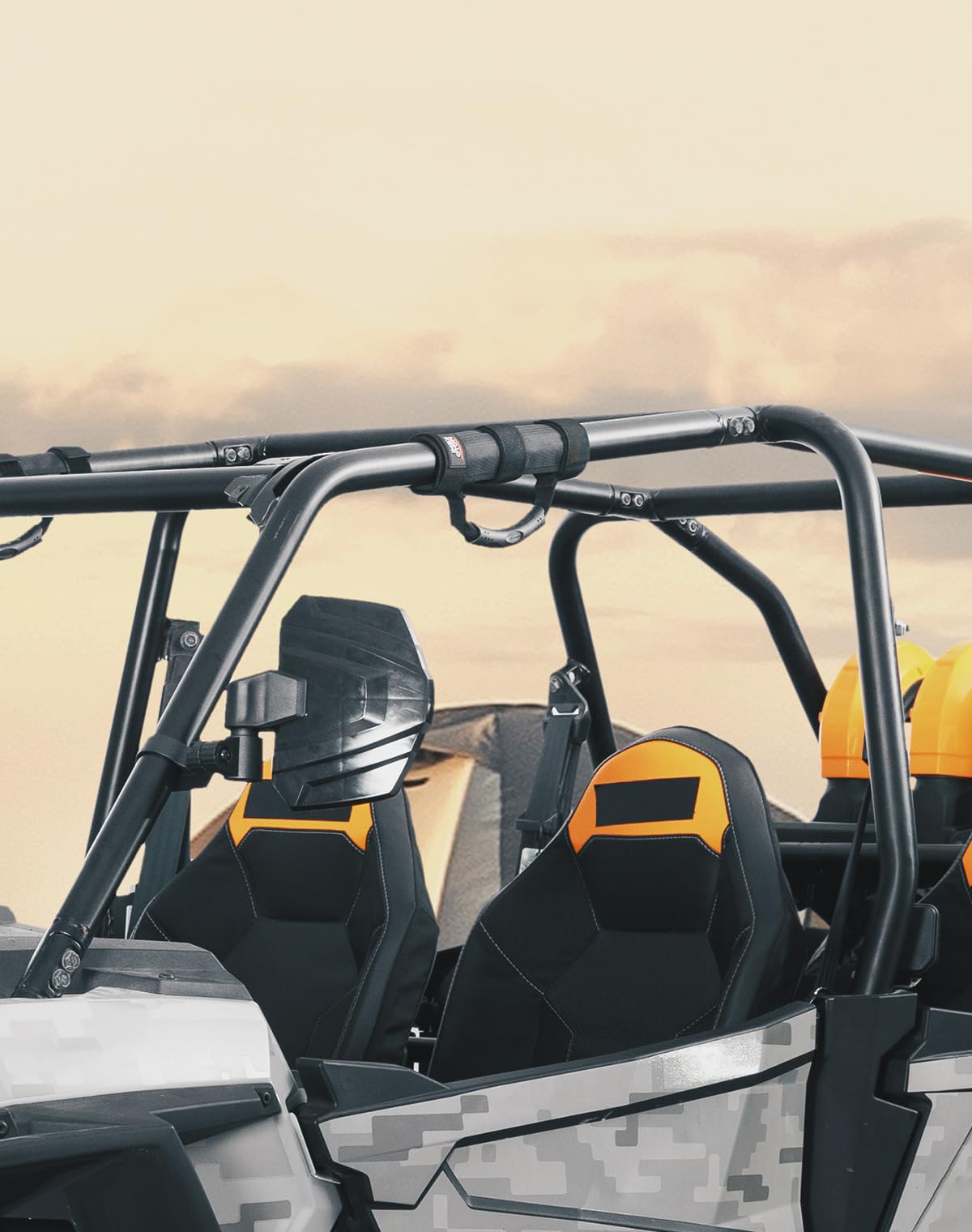 KEMIMOTO handles installed on UTV in trail setting for safer rides