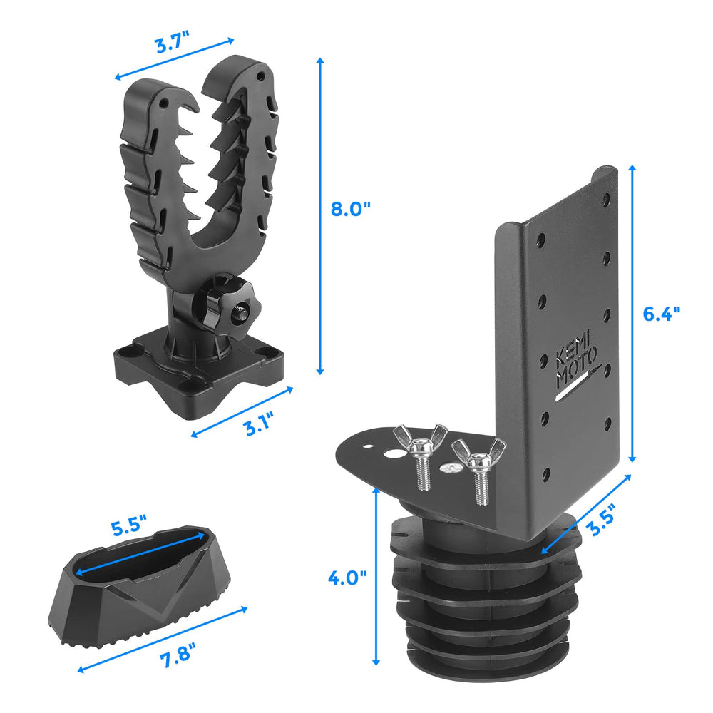 KEMIMOTO installed in UTV on trail showing organized gear and faster access