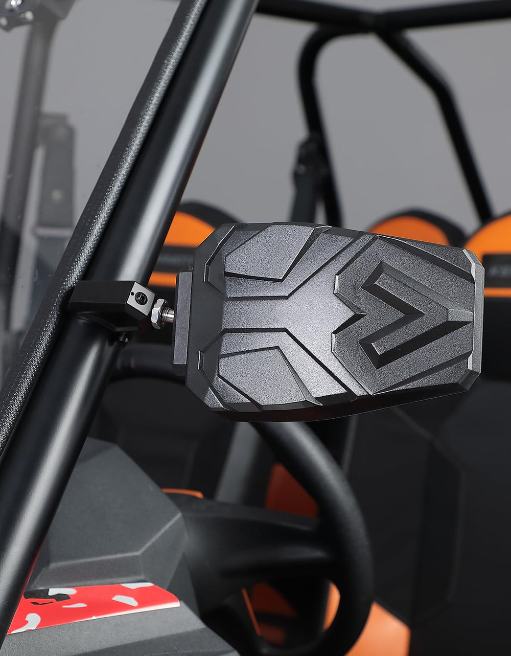 KEMIMOTO mirrors on UTV trail ride showing improved rear visibility