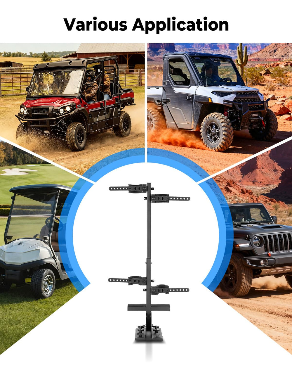 KEMIMOTO installed in UTV cargo area for organized storage