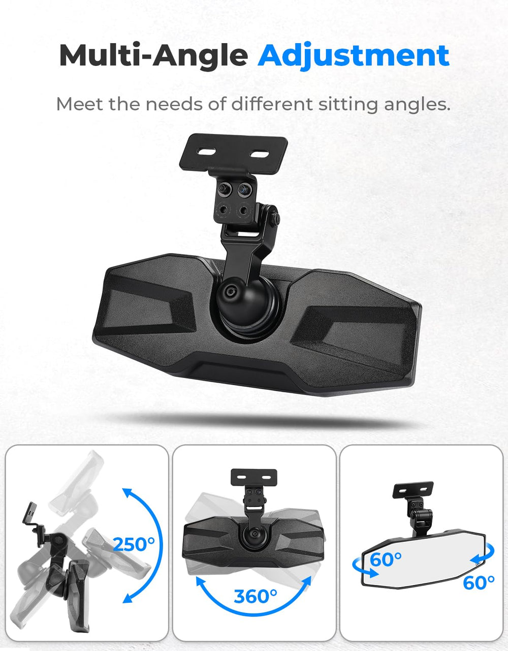 KEMIMOTO mounting bracket detail showing sturdy, anti-vibration design