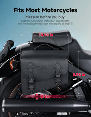 KEMIMOTO open saddlebag interior showing organized space for essentials