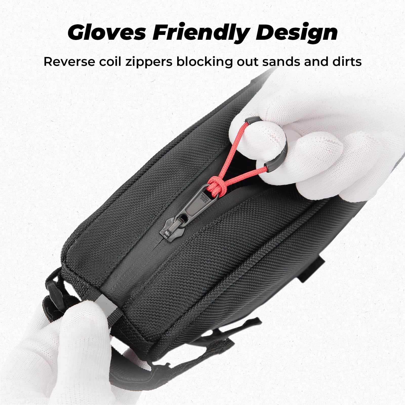 KEMIMOTO padded main compartment open protecting phone and sunglasses