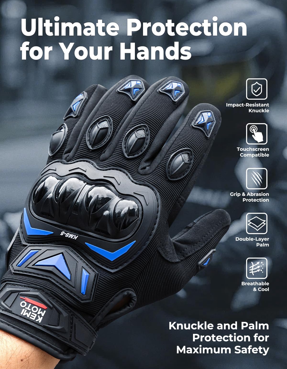 KEMIMOTO close-up palm texture highlighting abrasion resistance
