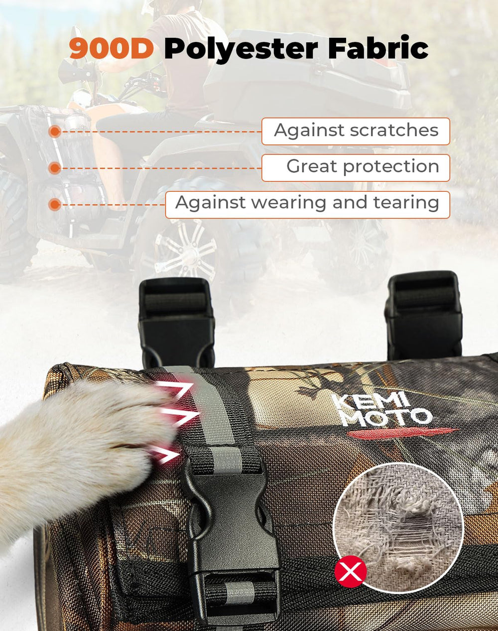 KEMIMOTO quick-release strap close-up for fast tool-free installation and secure fit