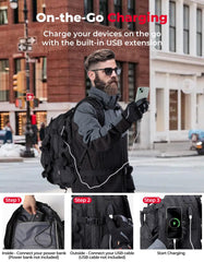 KEMIMOTO rain cover deployed protecting backpack and improving visibility