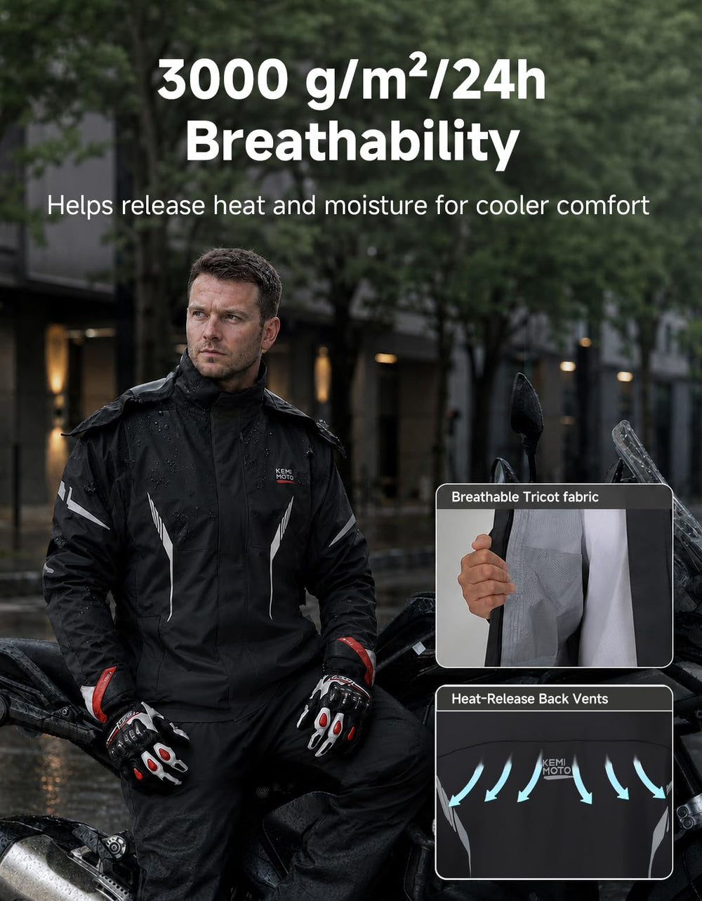 KEMIMOTO reflective strips full body improving night-time visibility