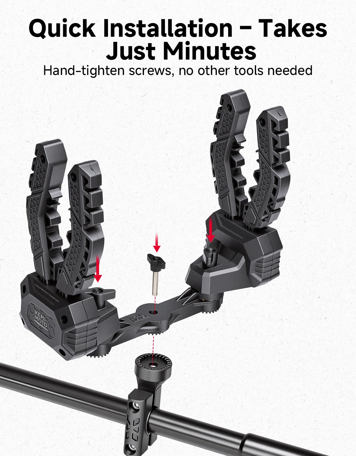 KEMIMOTO showing rotation angle adjustment offering customizable positioning