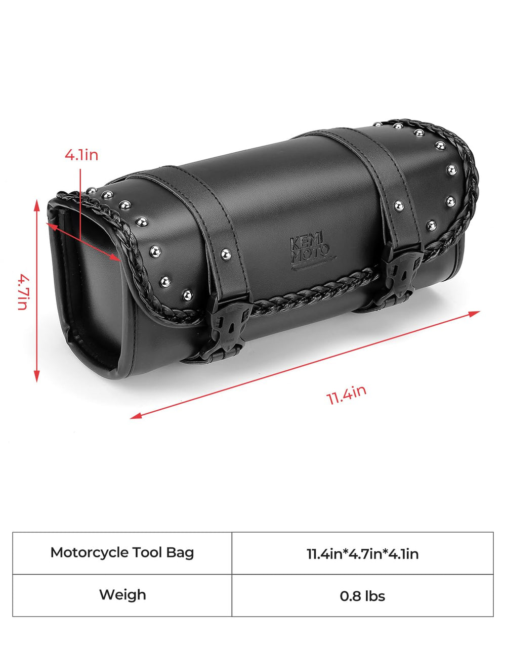 KEMIMOTO bag next to smartphone showing size and capacity benefit
