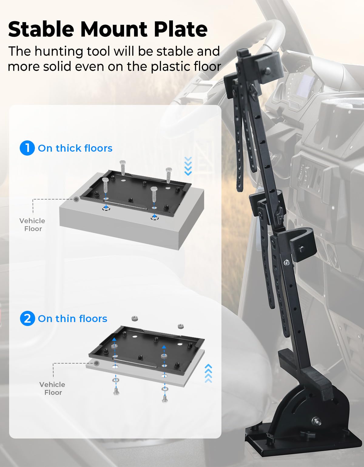 KEMIMOTO rack with rifle for scale and stable transport