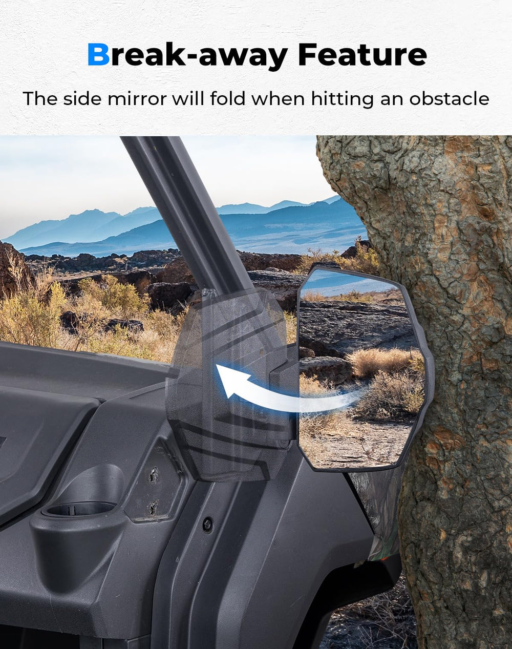 KEMIMOTO telescopic extension detail demonstrating adjustable 2.4–4.3 inch range