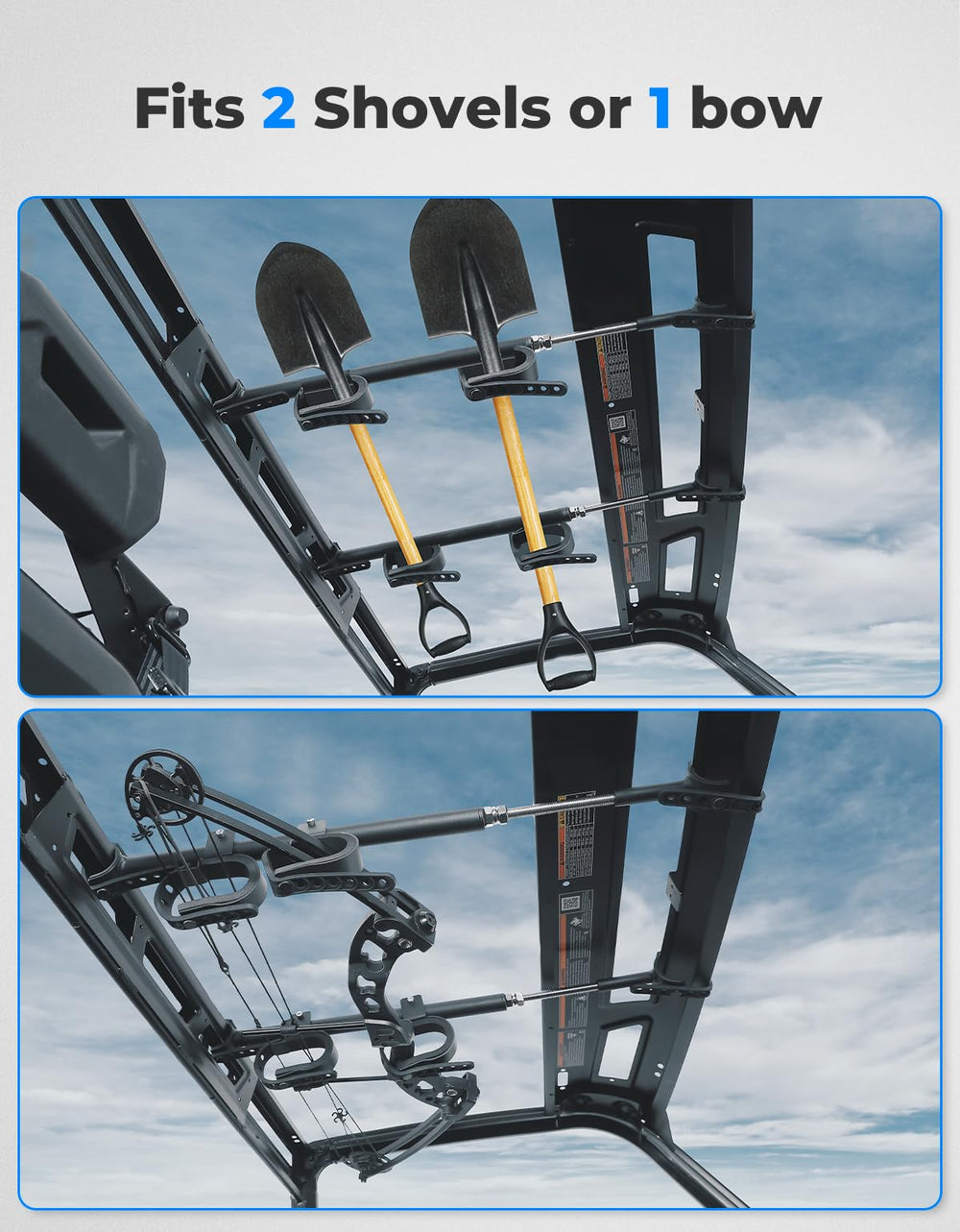 KEMIMOTO side profile holding a bow demonstrating organized storage