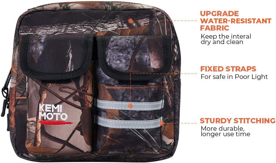 KEMIMOTO water-resistant zipper detail preventing dust and light moisture intrusion