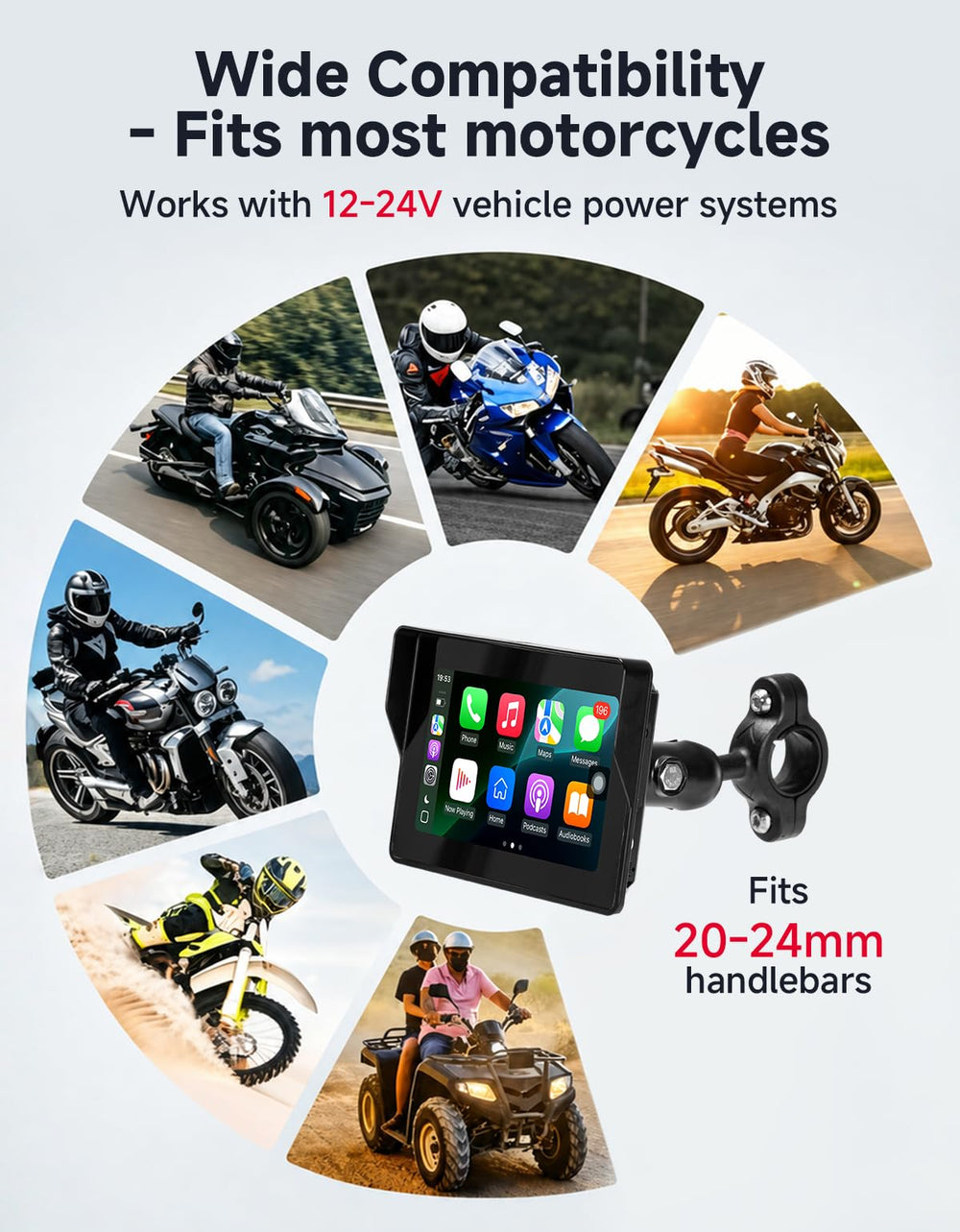KEMIMOTO under rainfall to demonstrate IP67 waterproof protection for all-weather riding