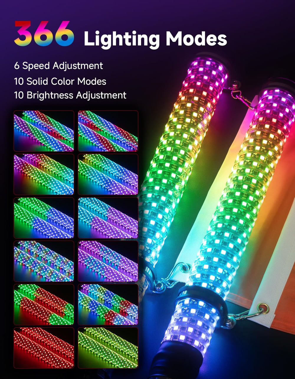 KEMIMOTO close-up of spiral 5050 LEDs highlighting even light and durable construction