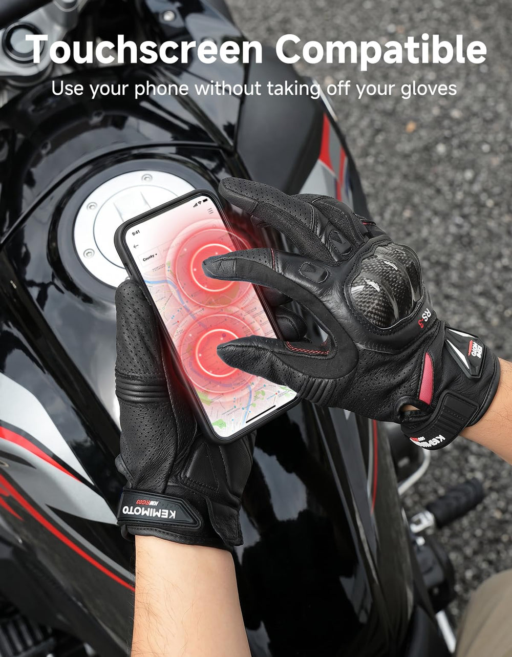 KEMIMOTO wrist closure securing fit for stability and control