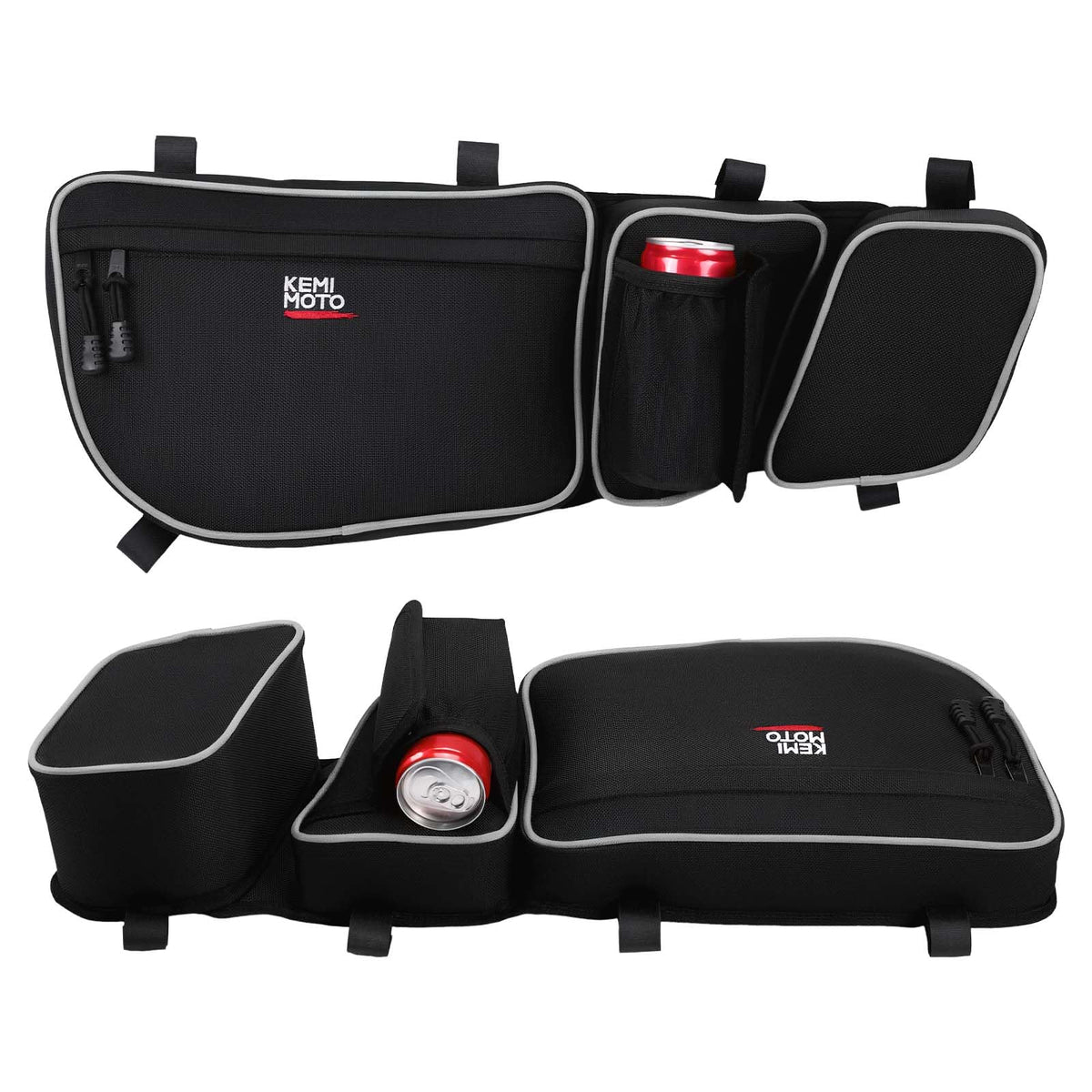 KEMIMOTO front door bag overview showing storage benefit