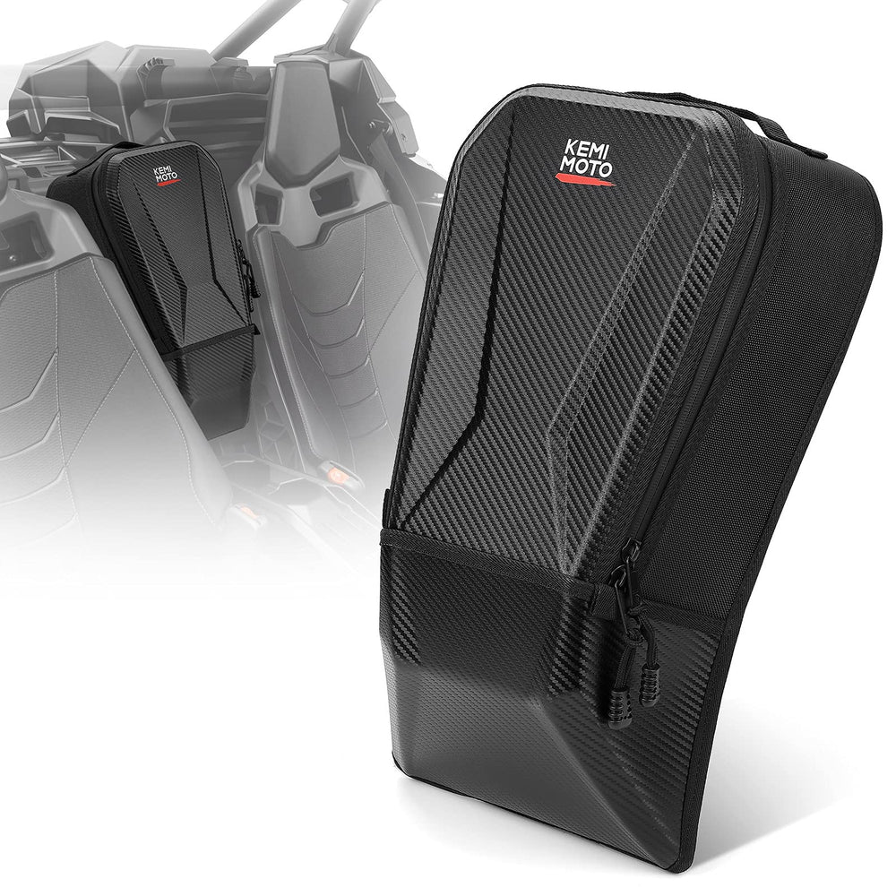 KEMIMOTO front view of X3 center console bag showing organized storage and durability