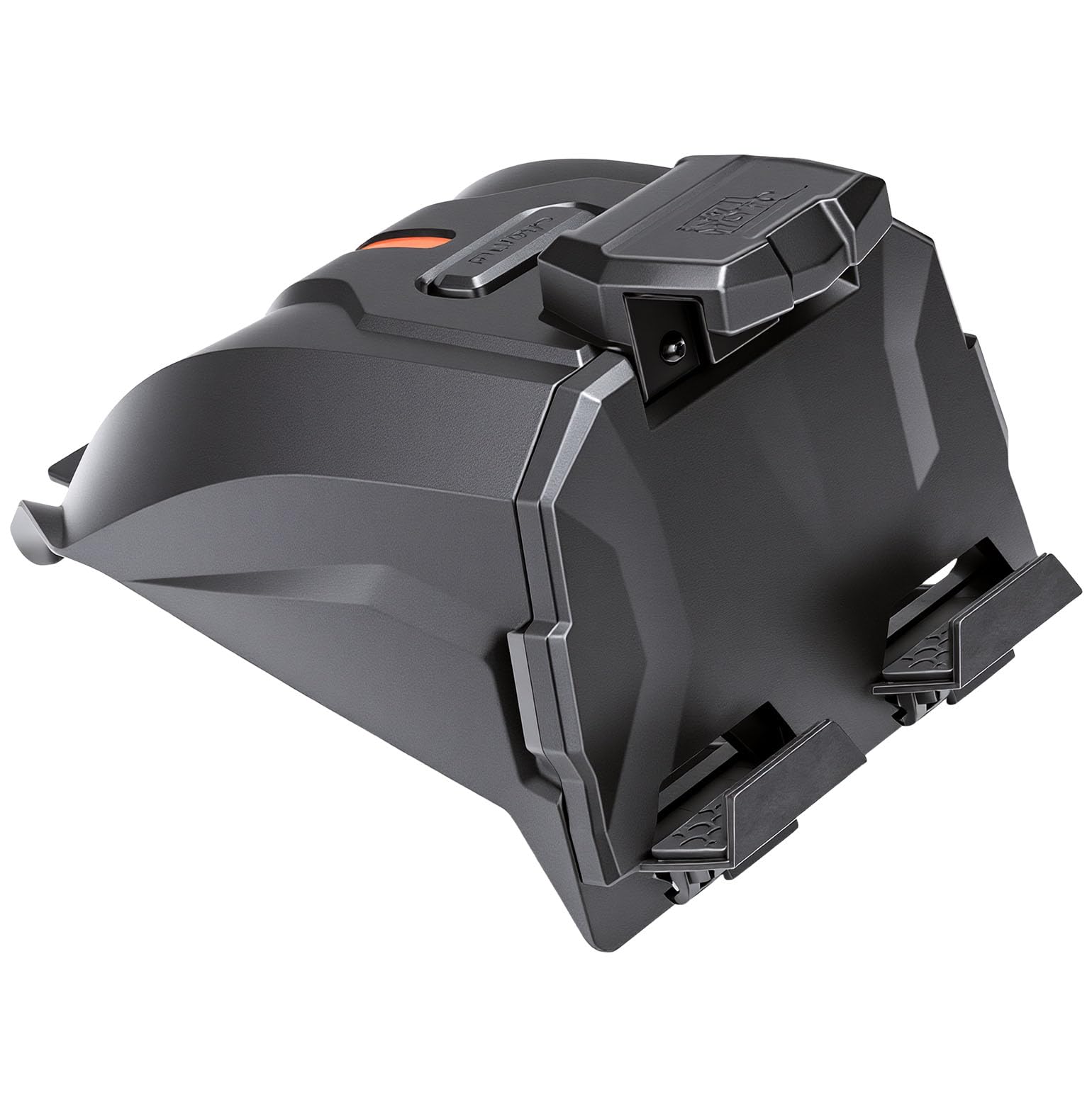 KEMIMOTO front view of X3 tablet holder mounted, shows secure dash placement and easy access