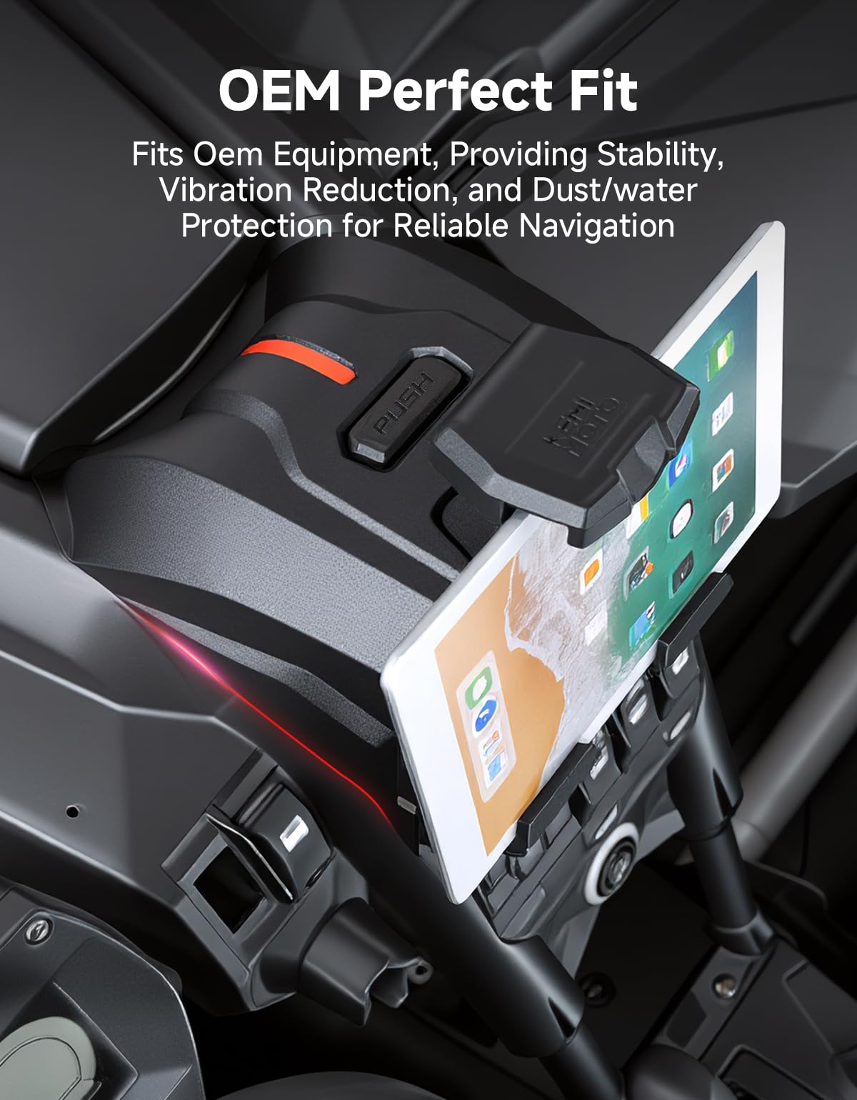 KEMIMOTO X3 next to ruler showing clamp width range for device compatibility measurement