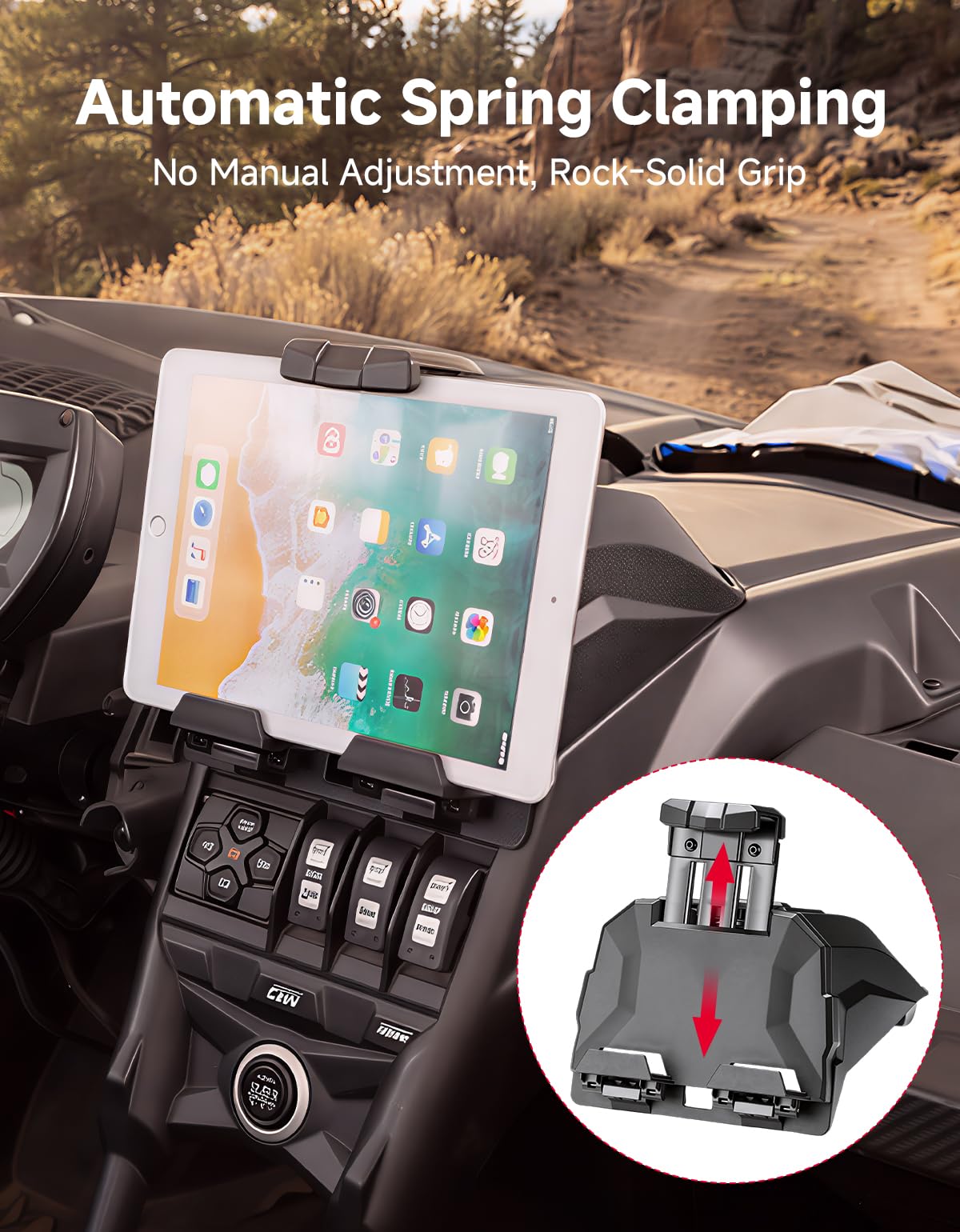 KEMIMOTO X3 storage compartment open revealing phone, keys and gloves for organized storage