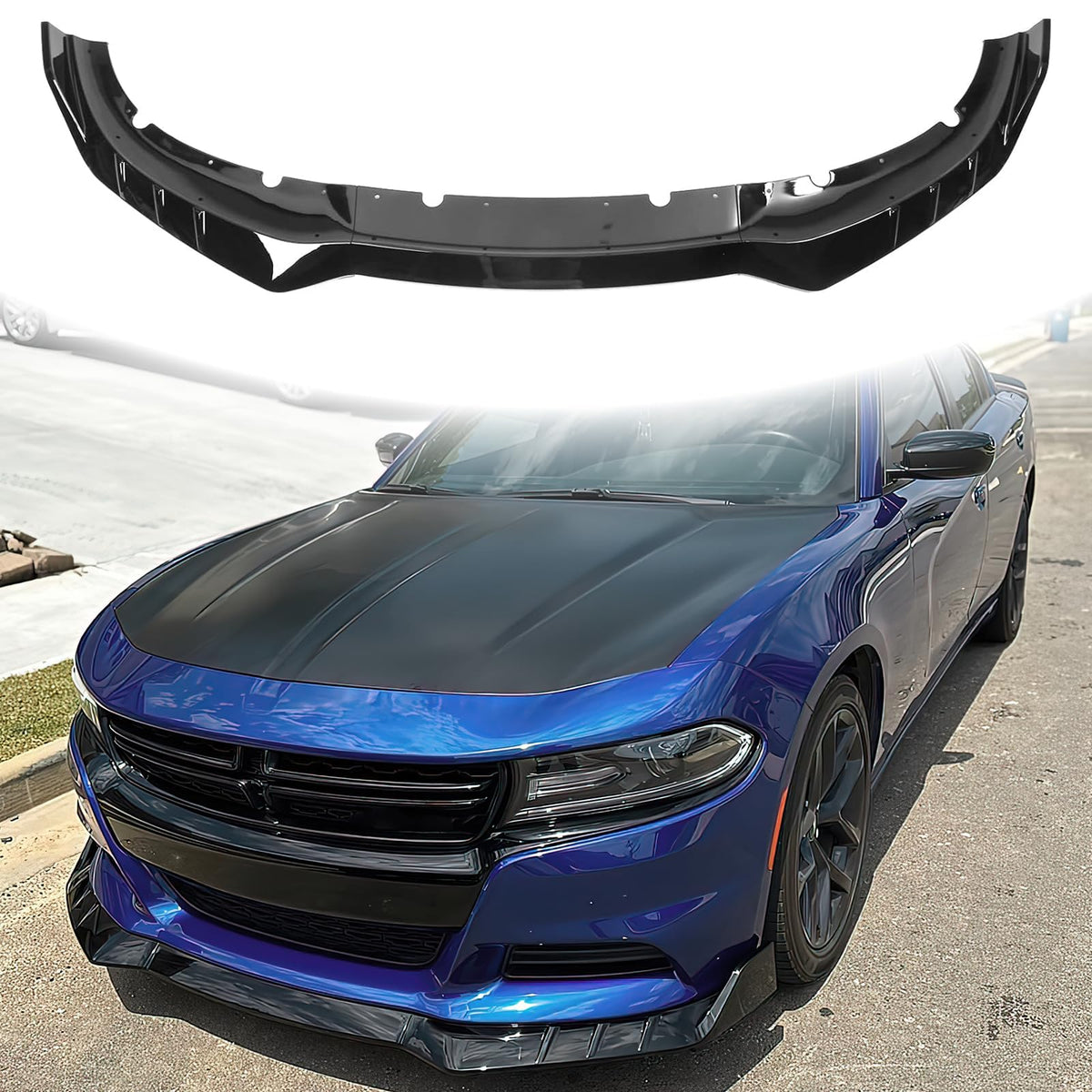 KETAI front lip spoiler front view showing sporty profile and improved styling