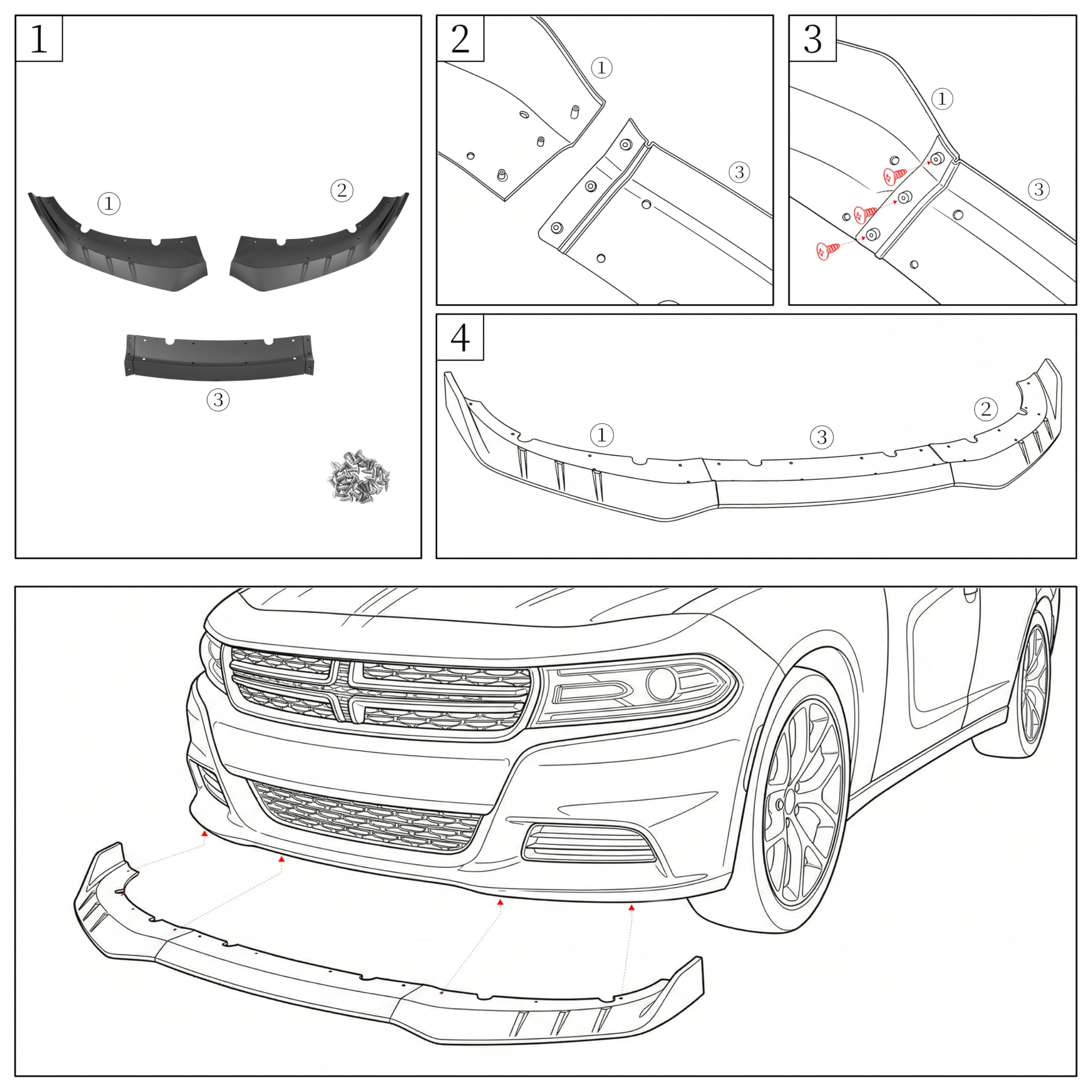KETAI front lip side profile illustrating airflow management benefit