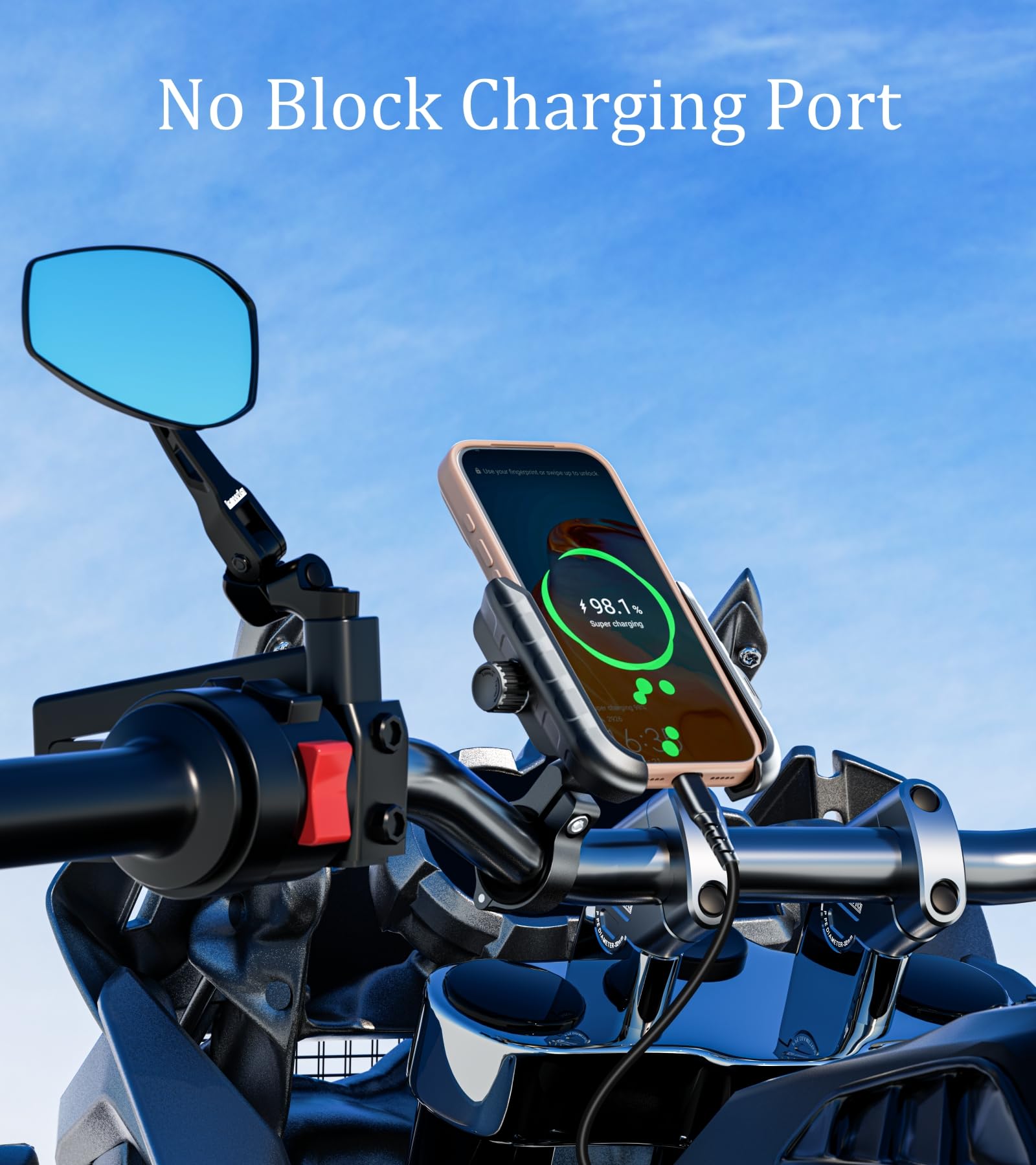 kewig installed on scooter handlebar for versatile vehicle fit