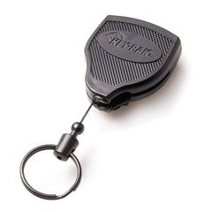 KEY-BAK close-up of patented ball-joint lock showing anti-snag protection