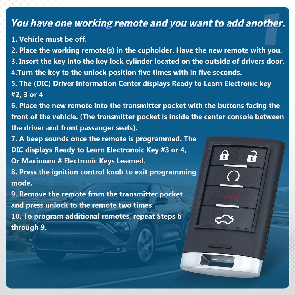 Keyecu key inserted in Cadillac ignition illustrating fit and compatibility
