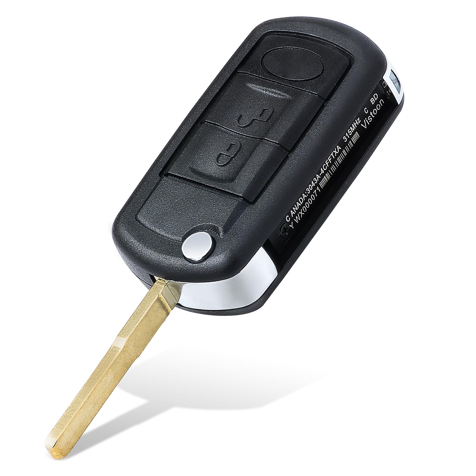 Keyecu side profile showing flip mechanism and durable shell for reliable operation