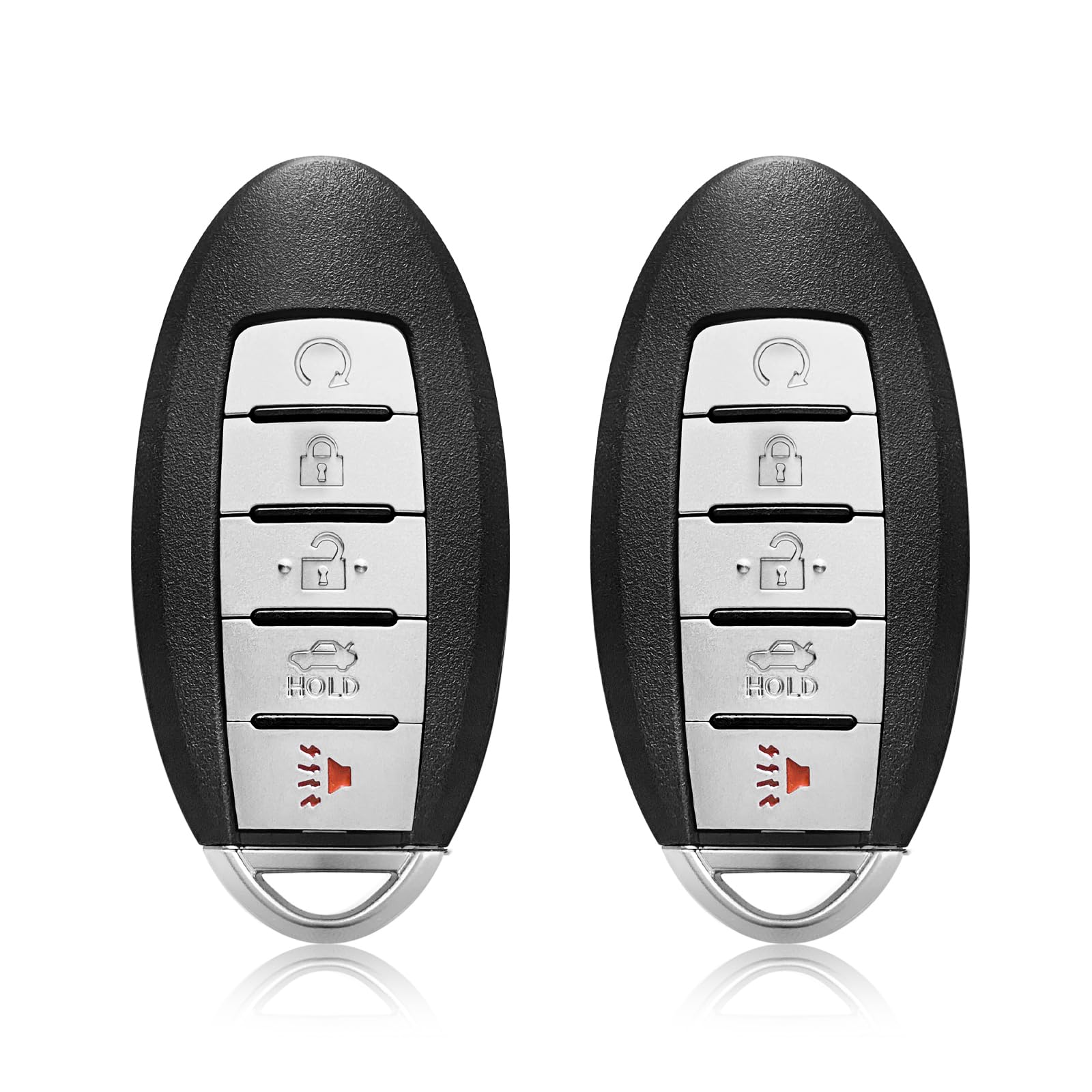 Keylessbest front view of 5-button fob showing button layout and improved grip benefit