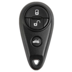 KeylessOption front view remote showing three-button layout for easy access