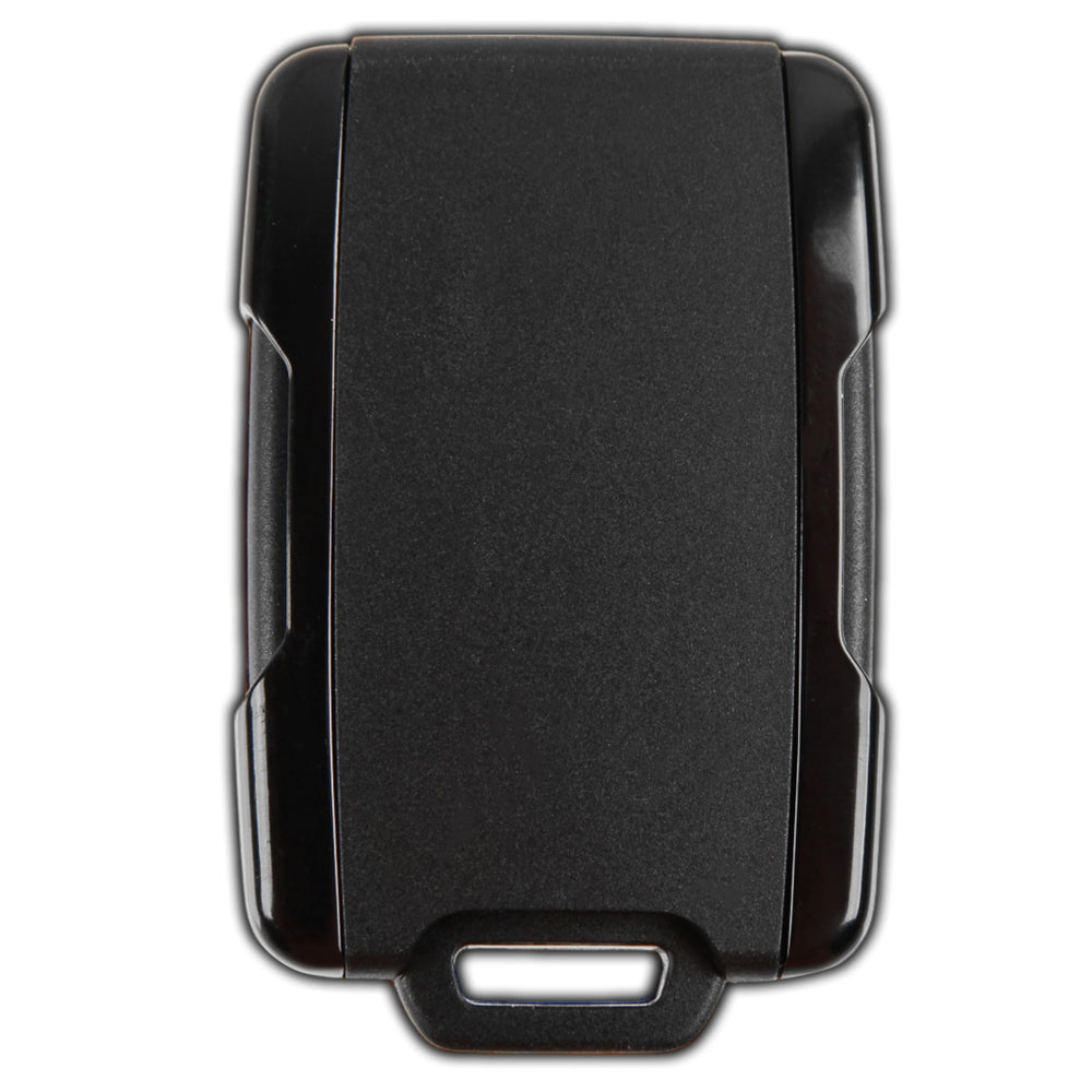 KeylessOption remote back label close-up showing part number for fast vehicle matching