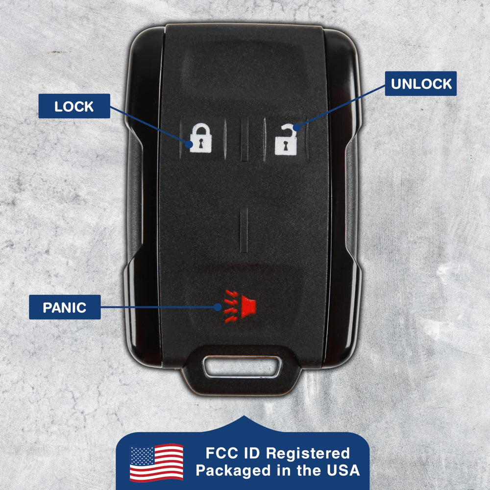 KeylessOption remote beside car key in ignition showing compatibility with turn-key start