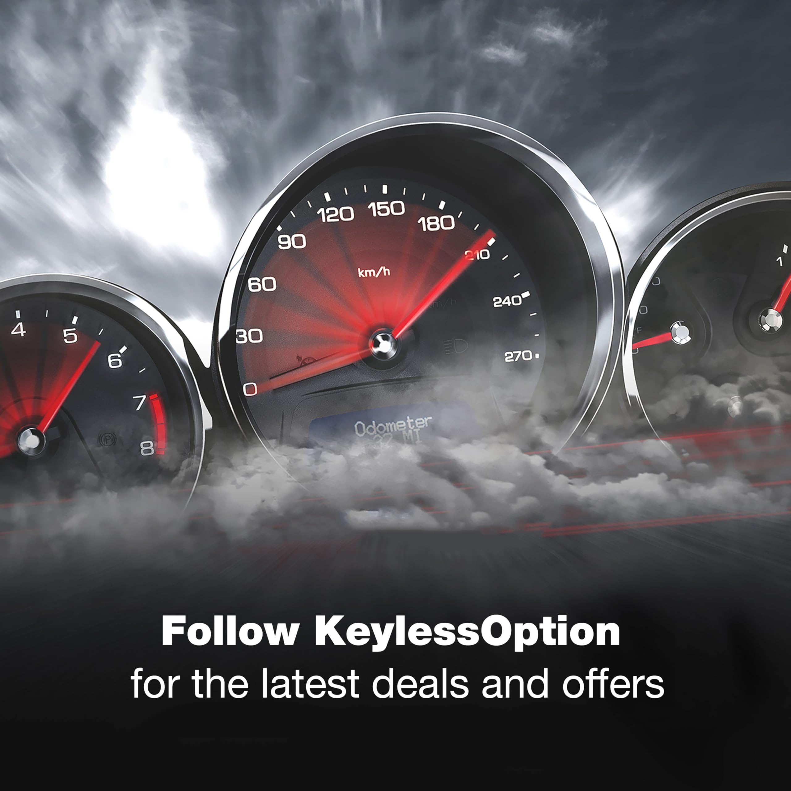 KeylessOption remote on vehicle dashboard illustrating seamless everyday use