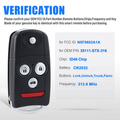 Keymall rear close-up of remote casing and FCC ID area for verification