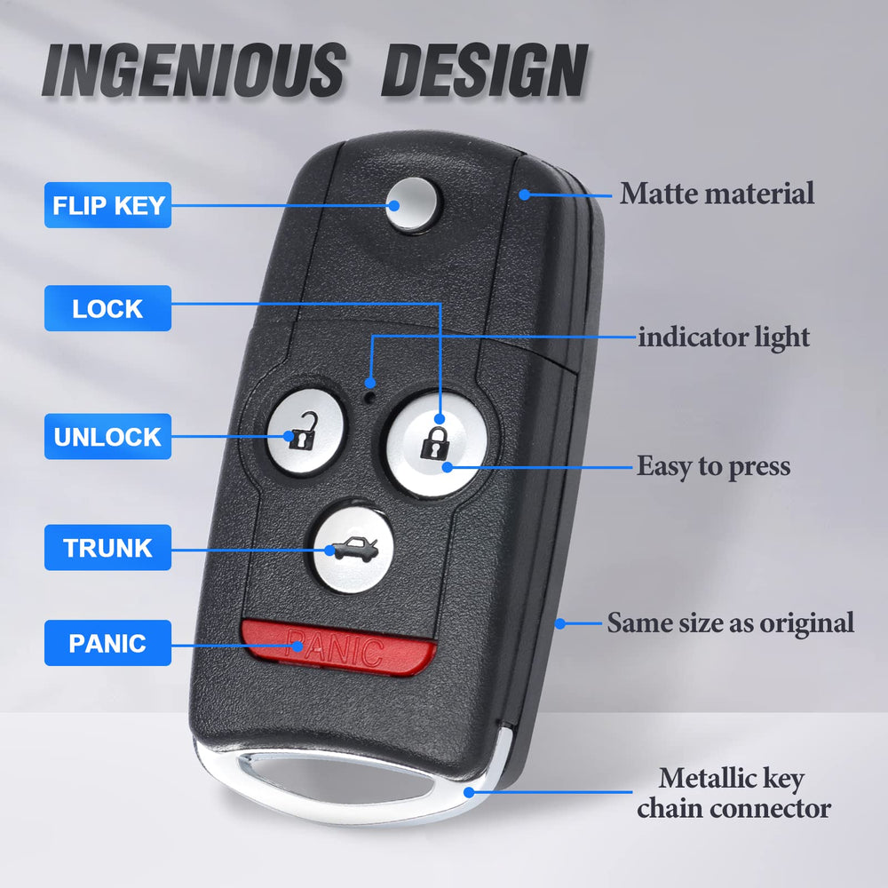 Keymall remote held in hand showing compact size and user-friendly design