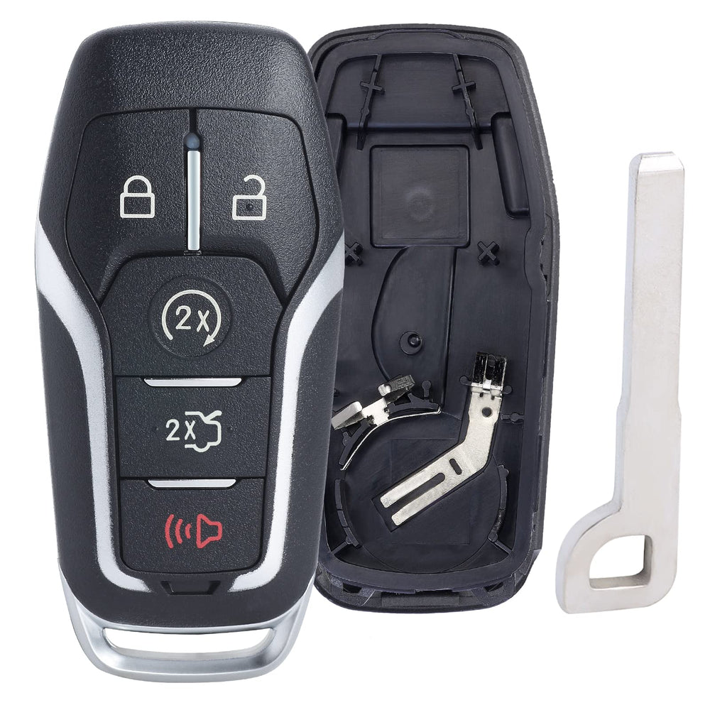 Keymall front-facing key fob shell showing 5 buttons and factory-like finish, durable look