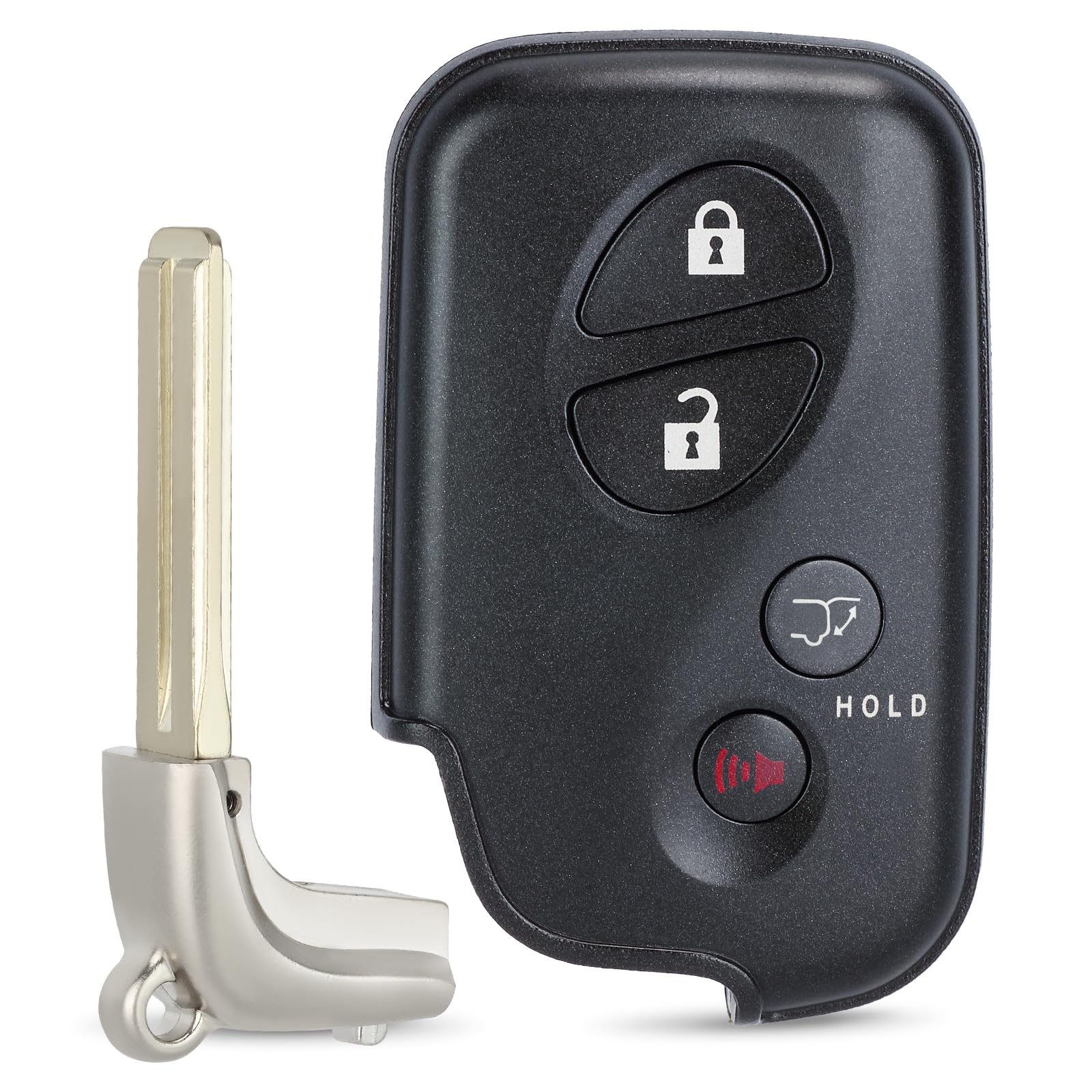 Keymall front view showing fob face and correct board marking for easy verification