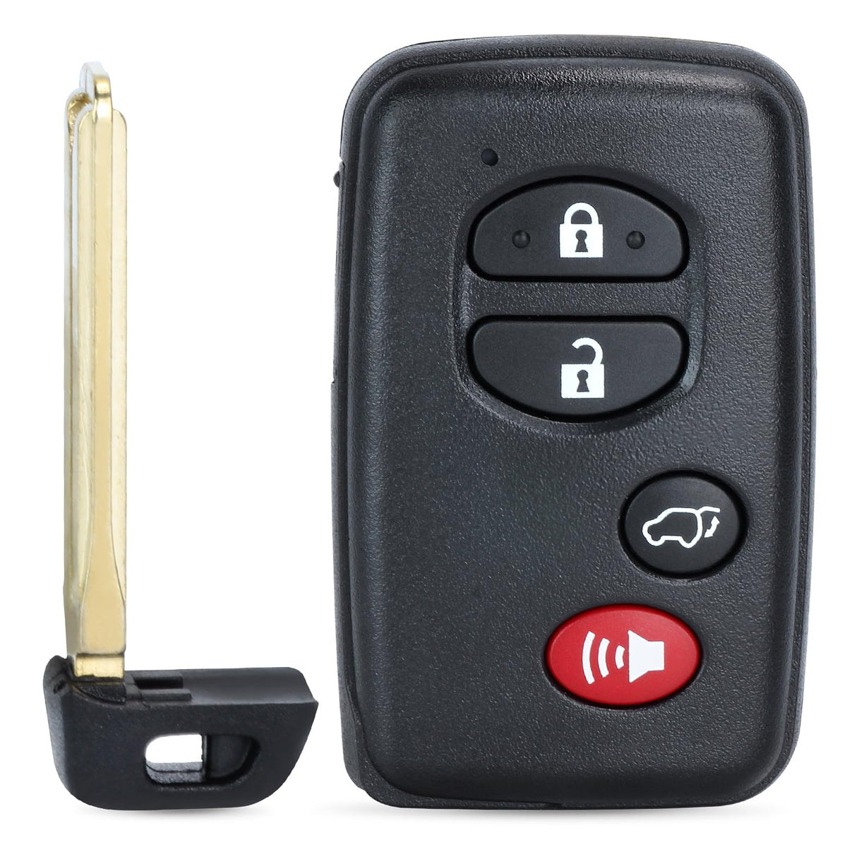 Keymall front view of Highlander 4-button remote showing clear button layout and convenience