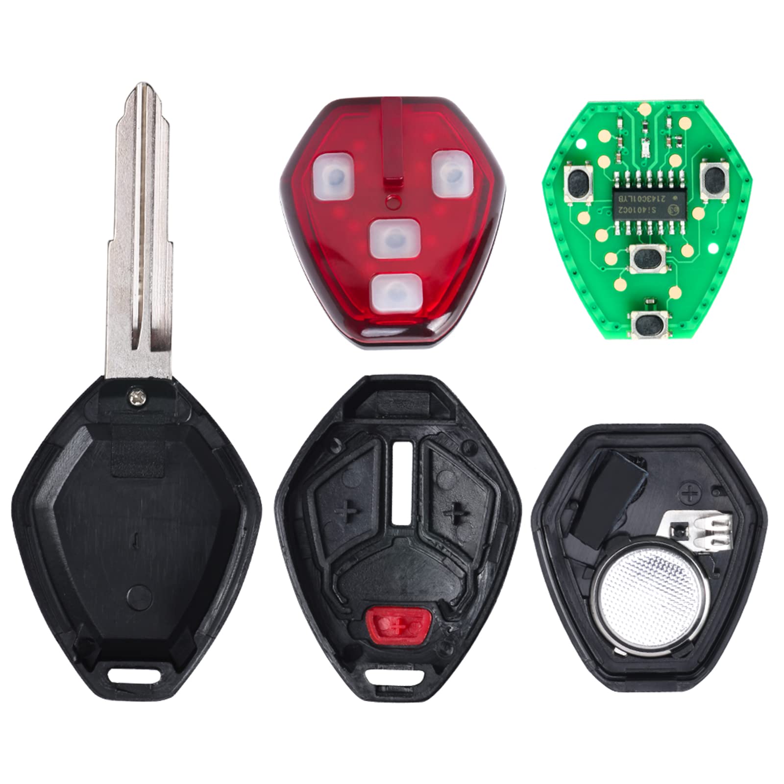 Keymall remote being used at a Mitsubishi door showing restored keyless entry
