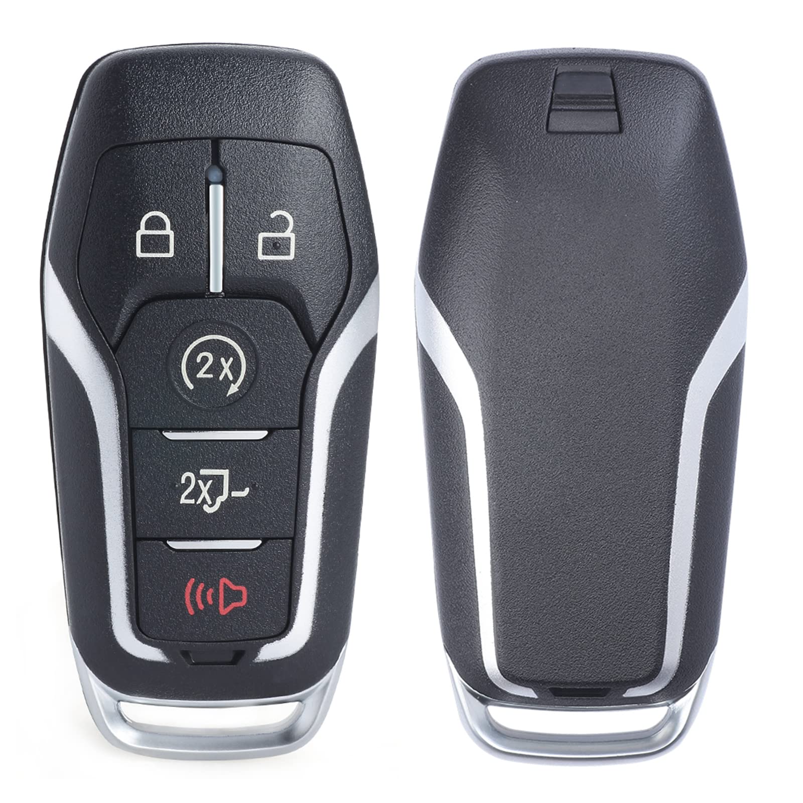Keymall shell next to car key to show scale and clear fitment benefit