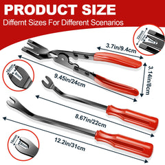 Keze clip pliers and fastener tools ergonomic handles for easier removal
