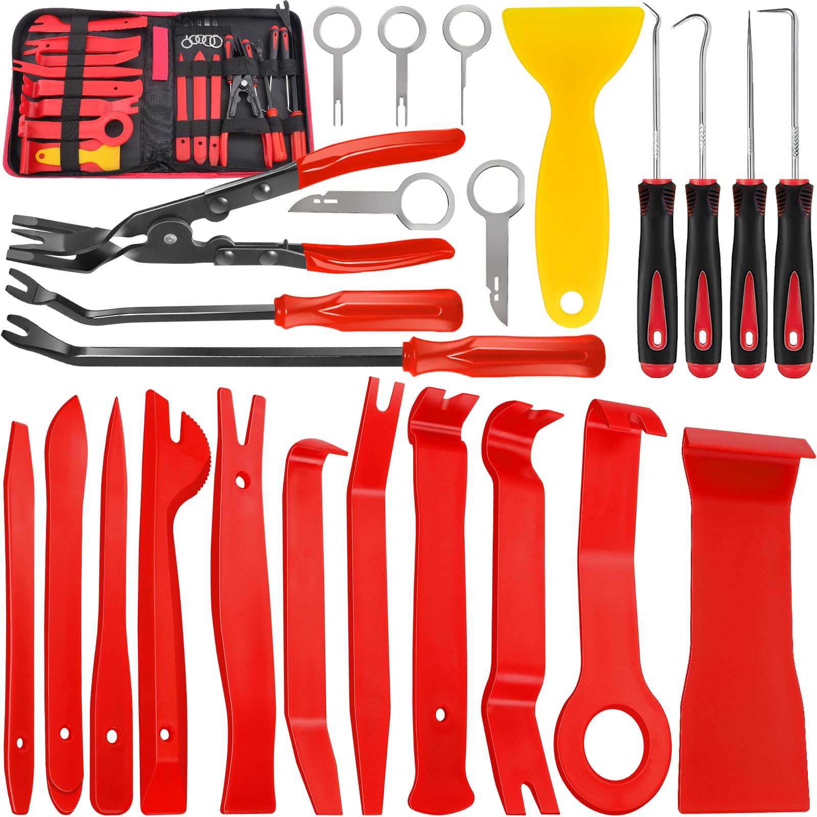 Keze front-of-kit zip bag showing organized tools and portability benefit